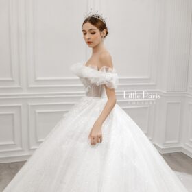 Ruffle sleeves princess style